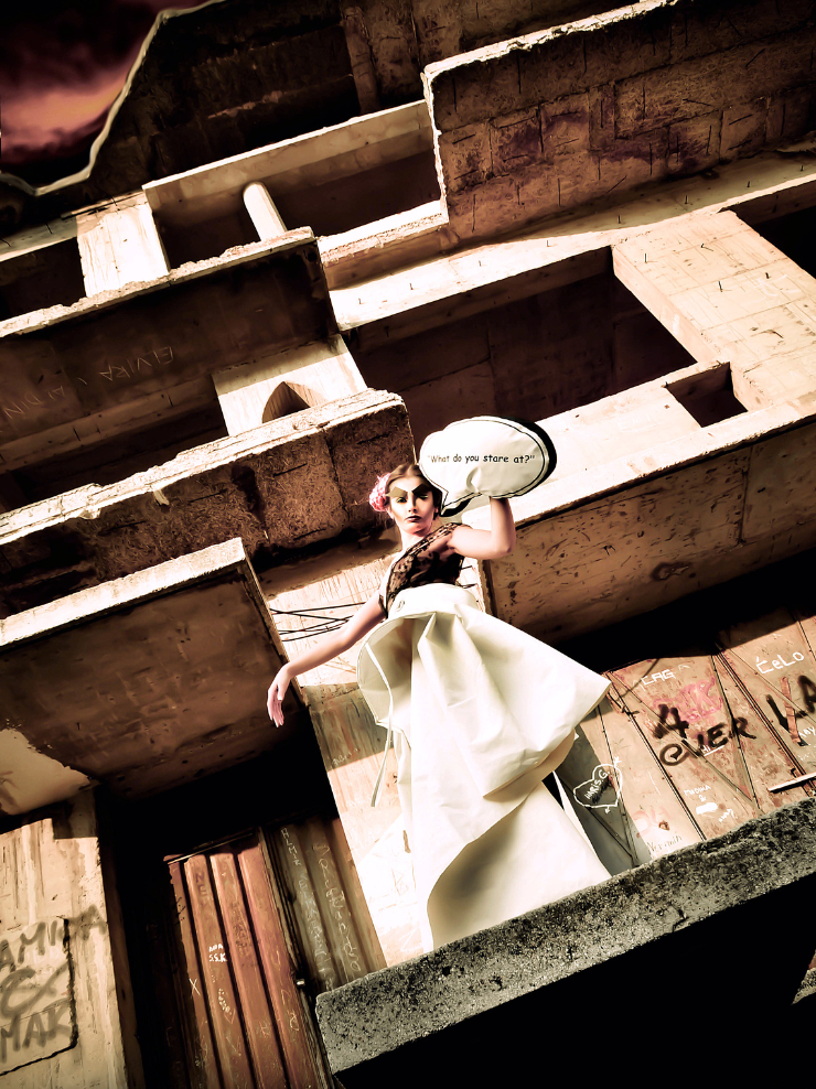 TNT Black-White Dress