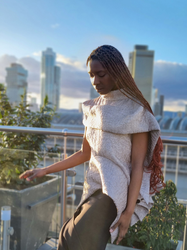 LoveRich Asymmetrical Oversized Top