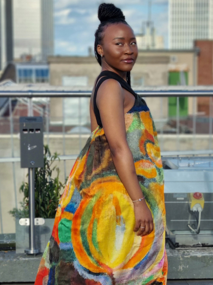 LoveRich Abstract Maxi Dress
