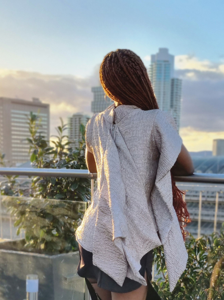 LoveRich Asymmetrical Oversized Top