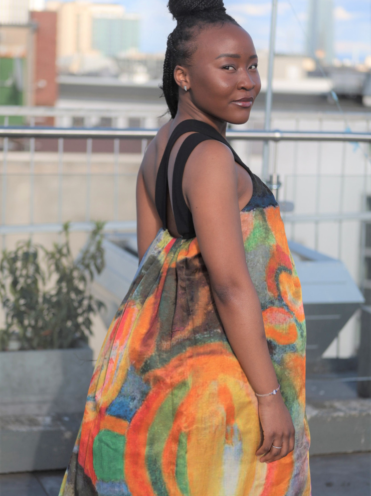 LoveRich Abstract Maxi Dress