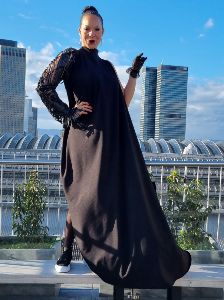 LoveRich High Split Maxi Dress